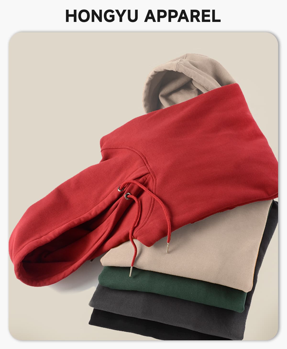 Oversized 100%Cotton Terry Hoodie With Pocket – detail 1
