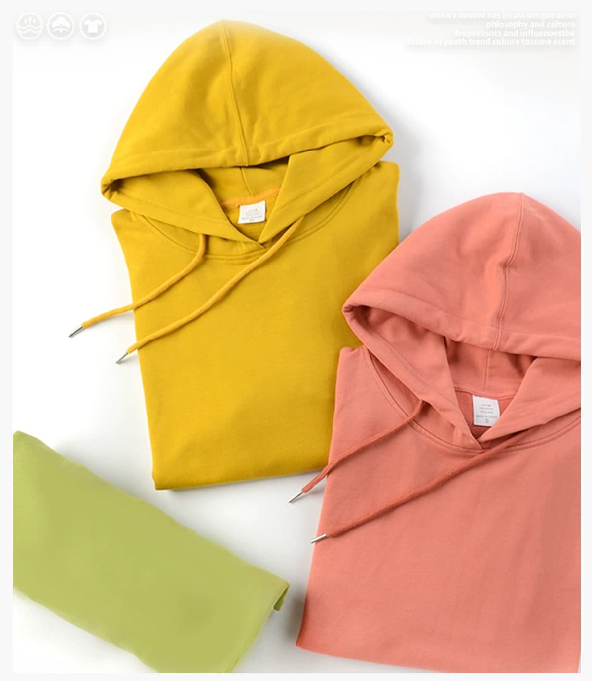Oversized 100%Cotton Terry Hoodie With Pocket – detail 8