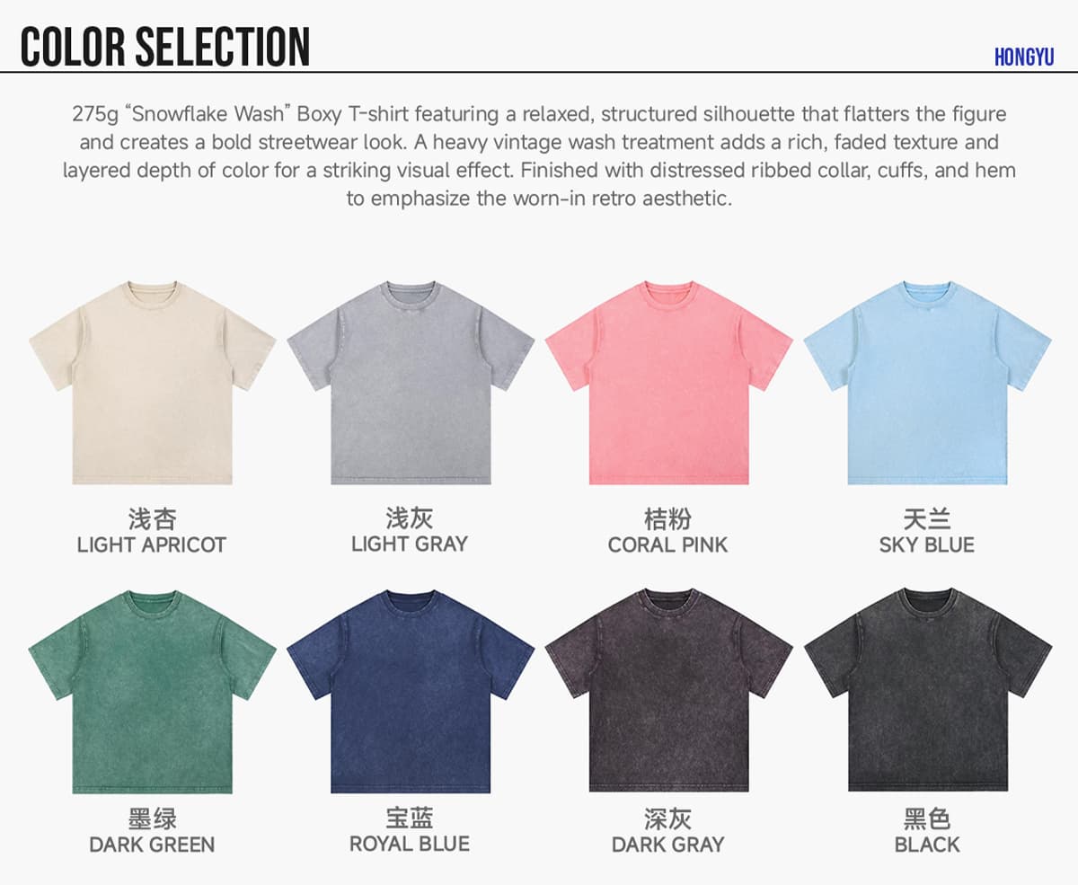 Oversized Cotton 275G Wash Boxy Fit T-Shirt – detail 3