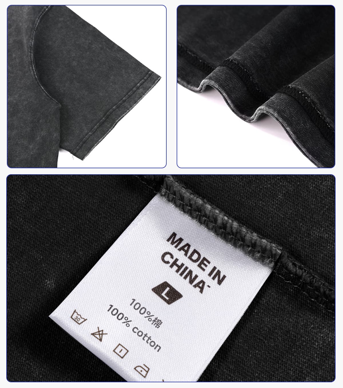 Oversized Cotton 275G Wash Boxy Fit T-Shirt – detail 6