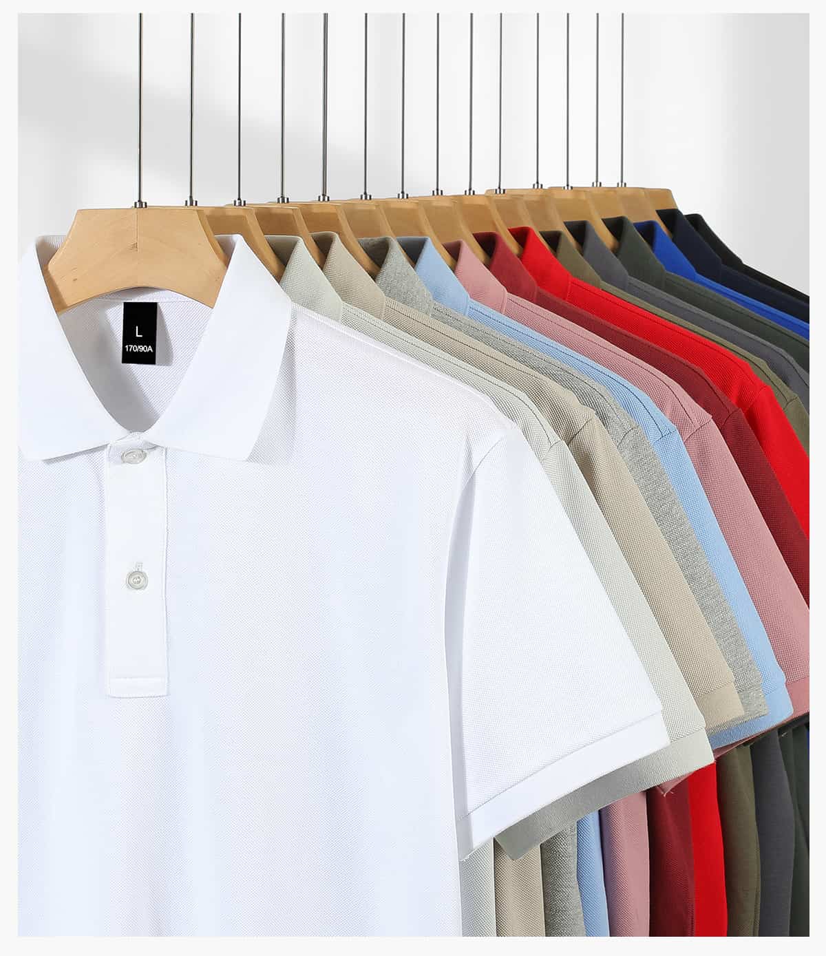 Lightweight Pique 170 GSM Polo Shirt – detail 11