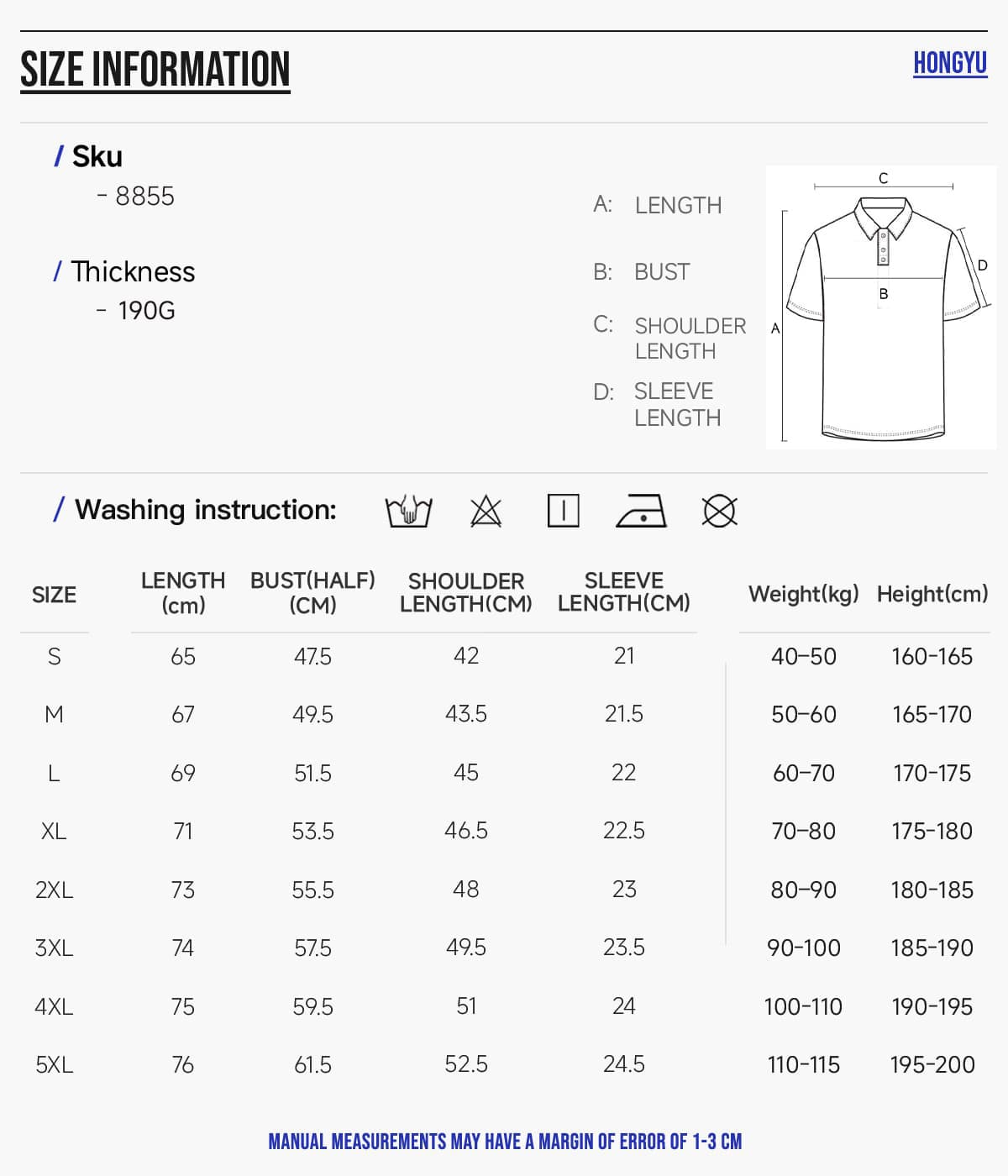 Polyester 190GSM Quick-Dry Half-Zip Cooling Golf Tee – detail 2
