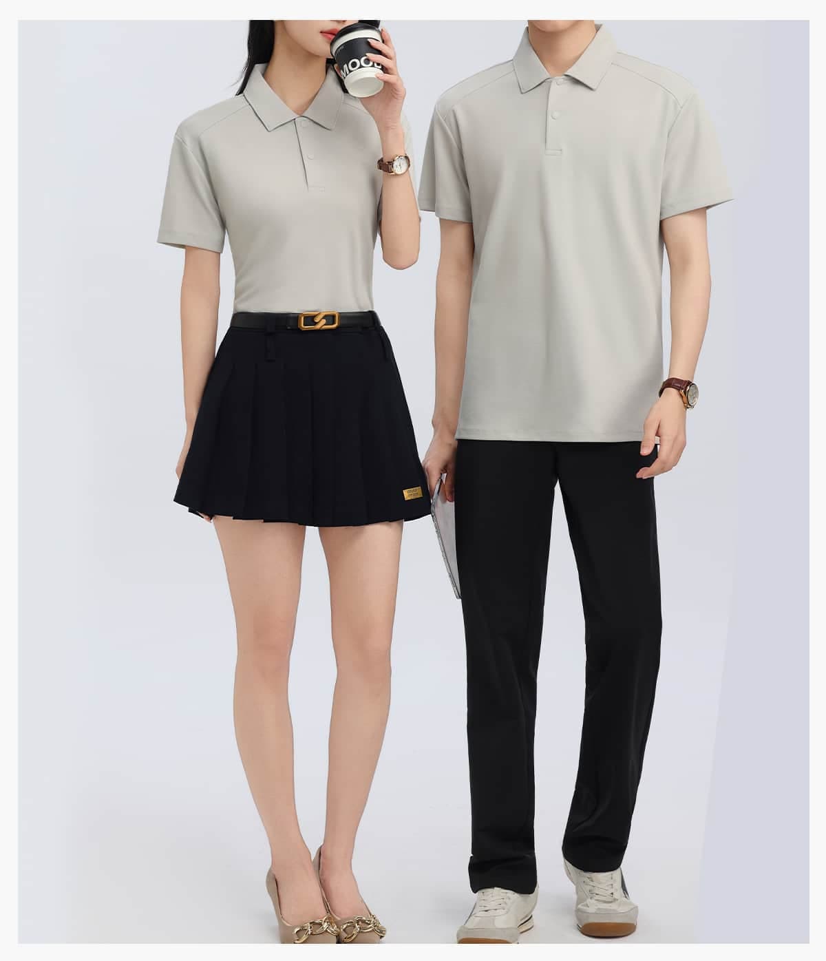 Lyocell 40s 220GSM Soild Golf Shirt – detail 9