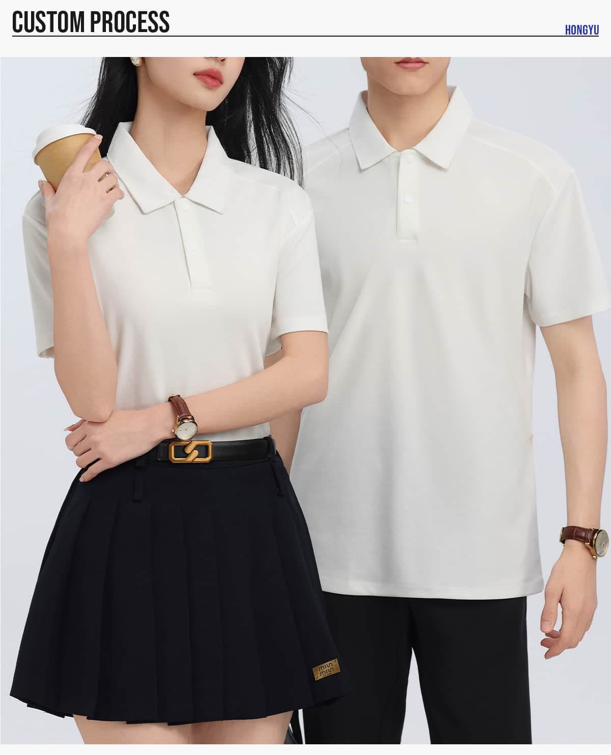 Lyocell 40s 220GSM Soild Golf Shirt – detail 7
