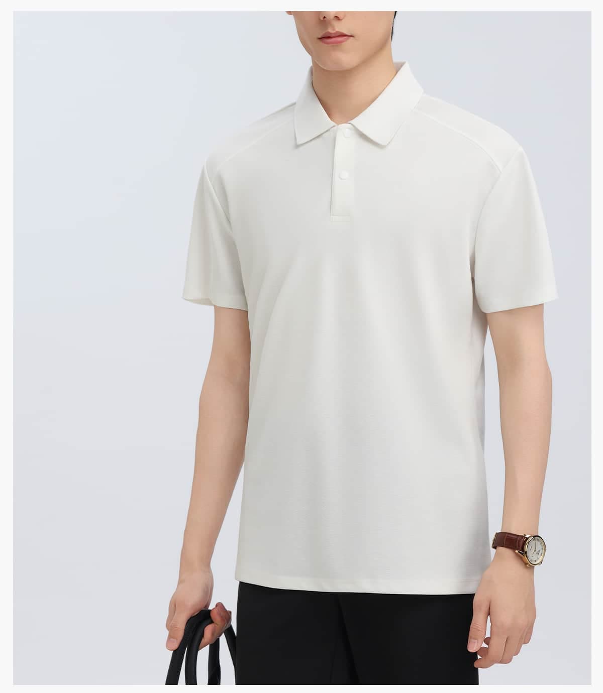 Lyocell 40s 220GSM Soild Golf Shirt – detail 8