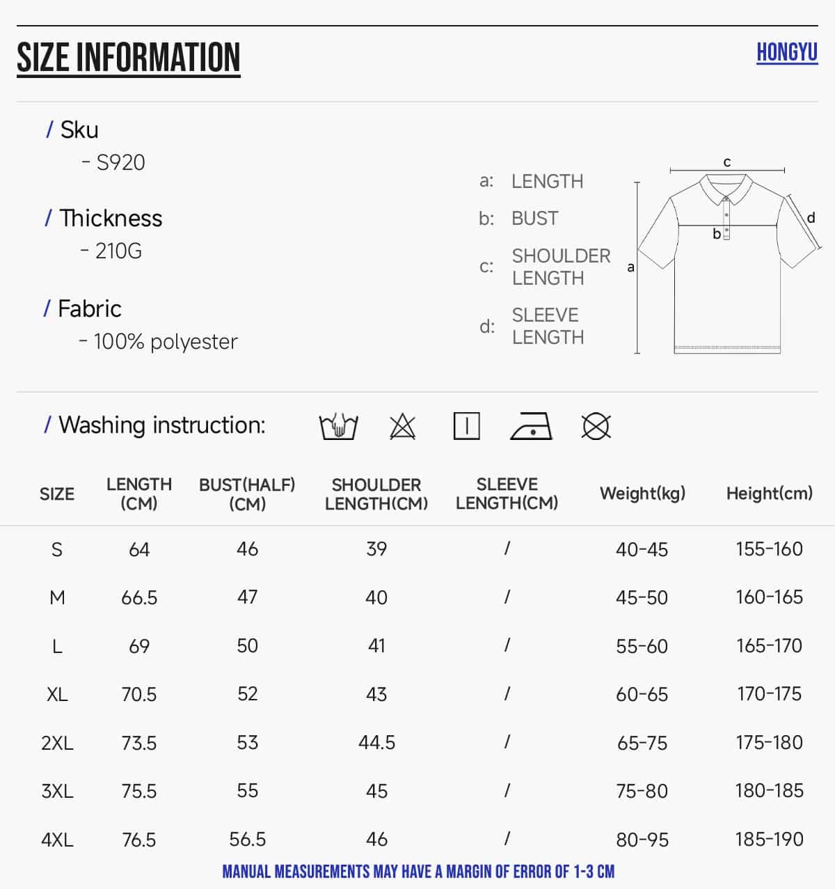 Quick-Dry 100% Polyester Side-Slit Polo Shirt – detail 2
