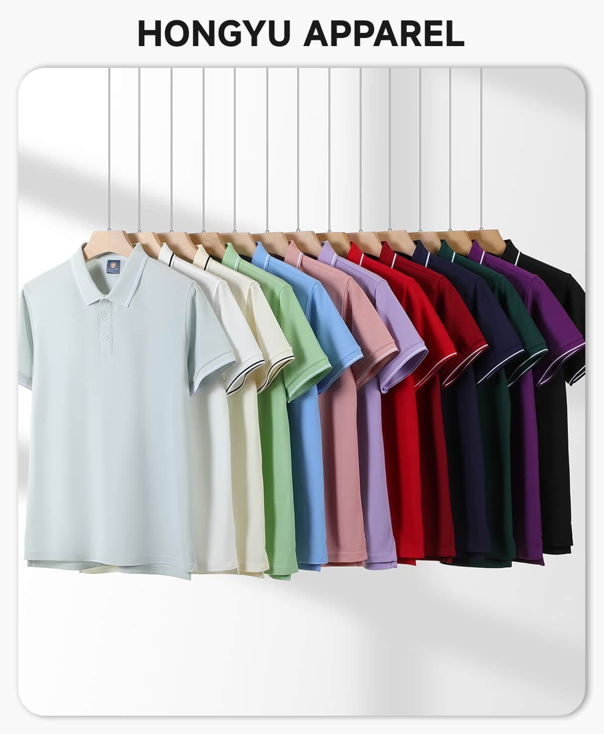 Polyester 220GSM Contrast Collar Polo Shirt – detail 1