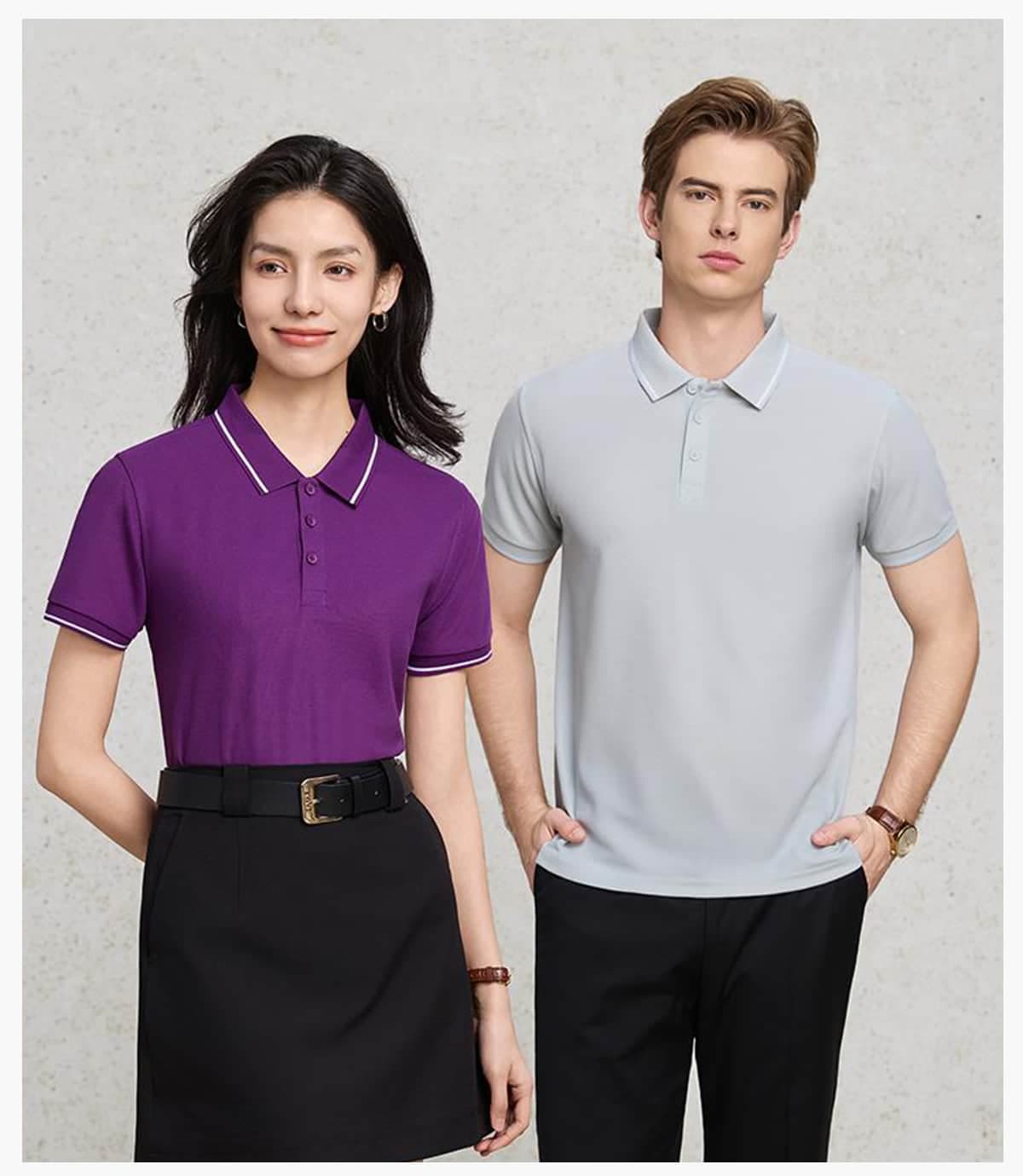 Polyester 220GSM Contrast Collar Polo Shirt – detail 9