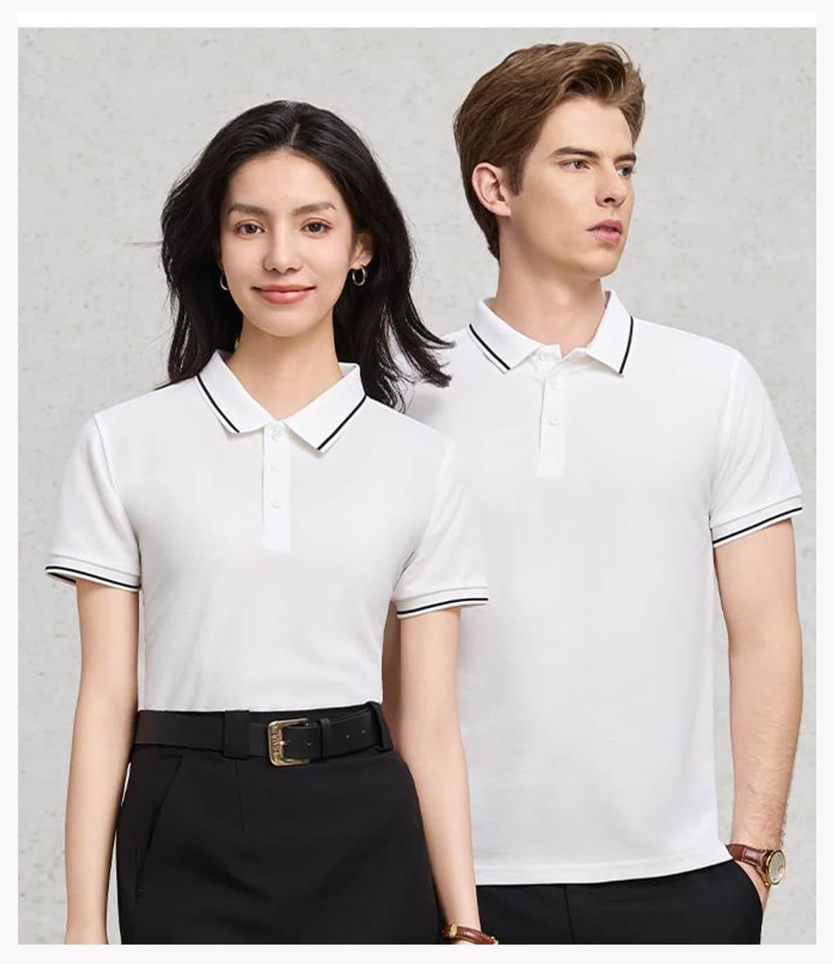 Polyester 220GSM Contrast Collar Polo Shirt – detail 11
