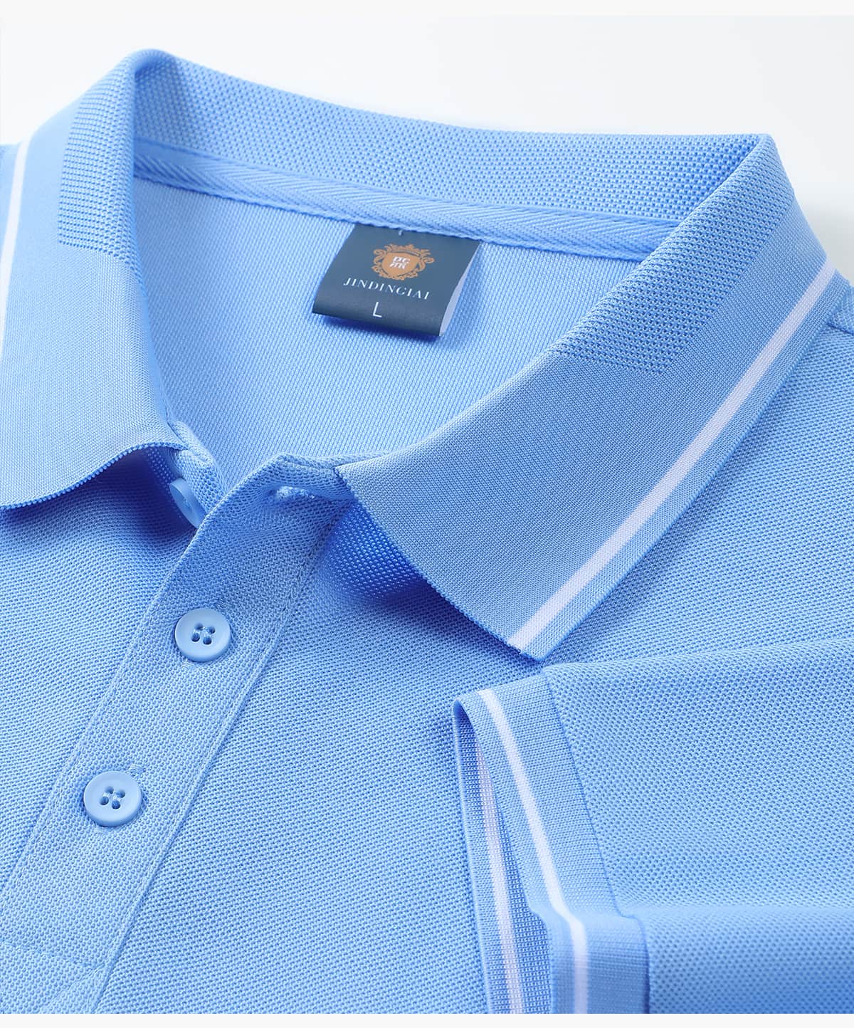Polyester 220GSM Contrast Collar Polo Shirt – detail 14