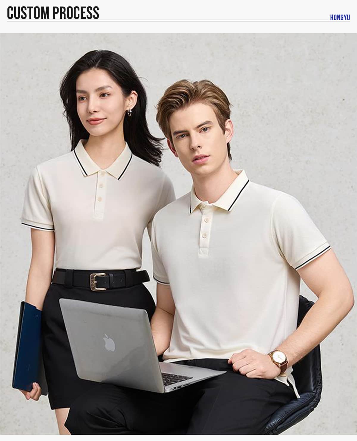 Polyester 220GSM Contrast Collar Polo Shirt – detail 8