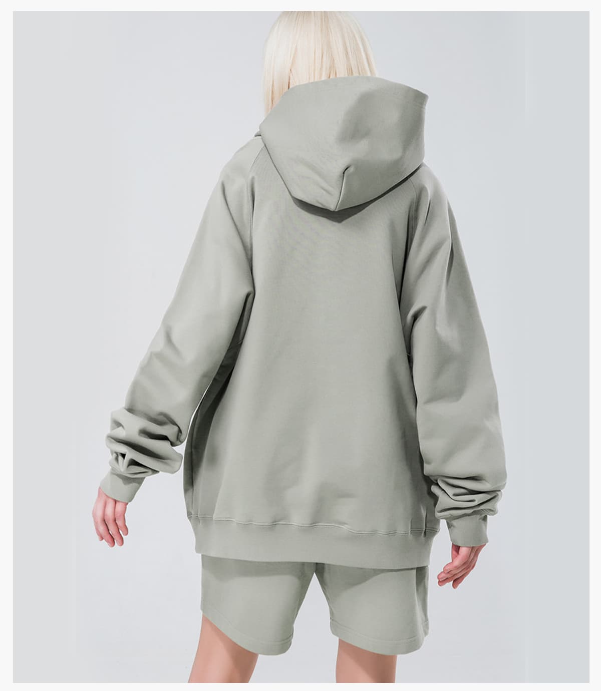 Heavy 100%Cotton Terry Oversized Hoodie – detail 8