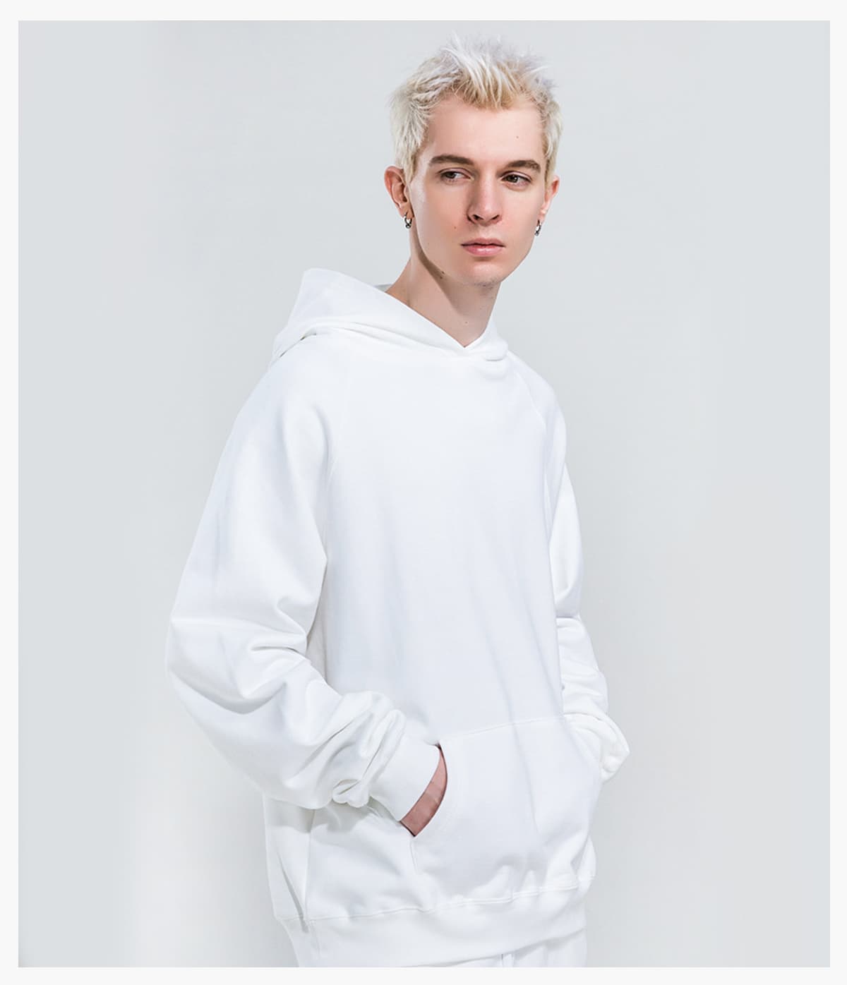 Heavy 100%Cotton Terry Oversized Hoodie – detail 9