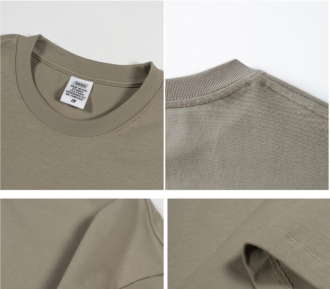 1501 Thick Cotton 305GSM Raw Edge Sleeve Vest – detail 6