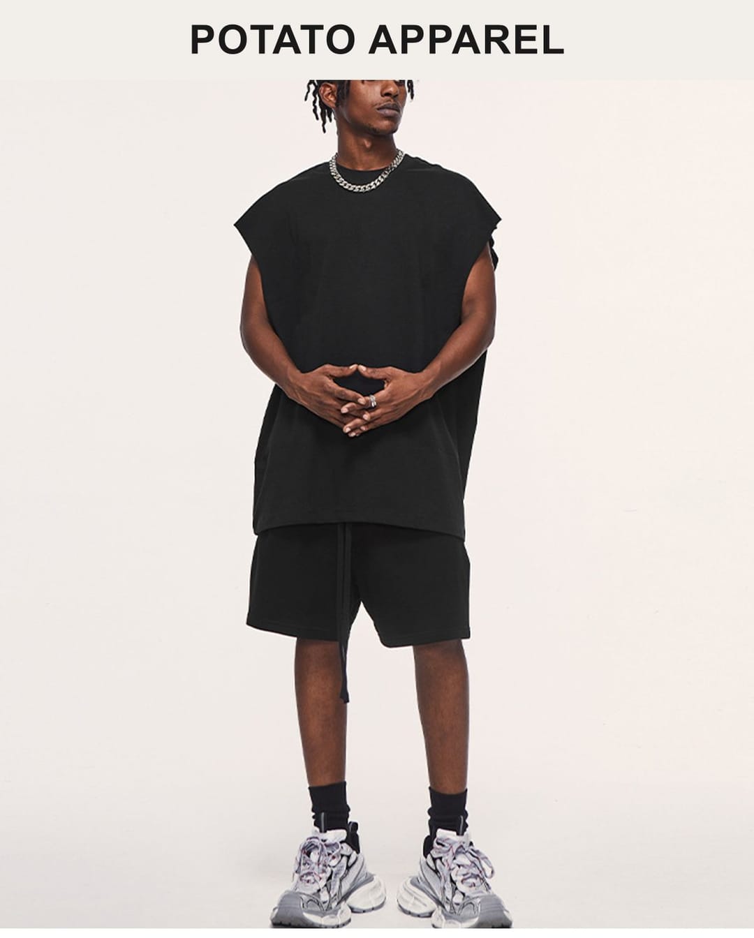2310SS Thick Cotton Fashoin Vest 305GSM – detail 11