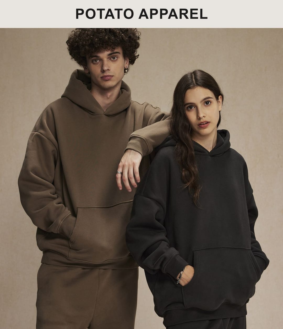 2580 Thick 400Gsm Polar Fleece Oversized Solid Hoodie – detail 15