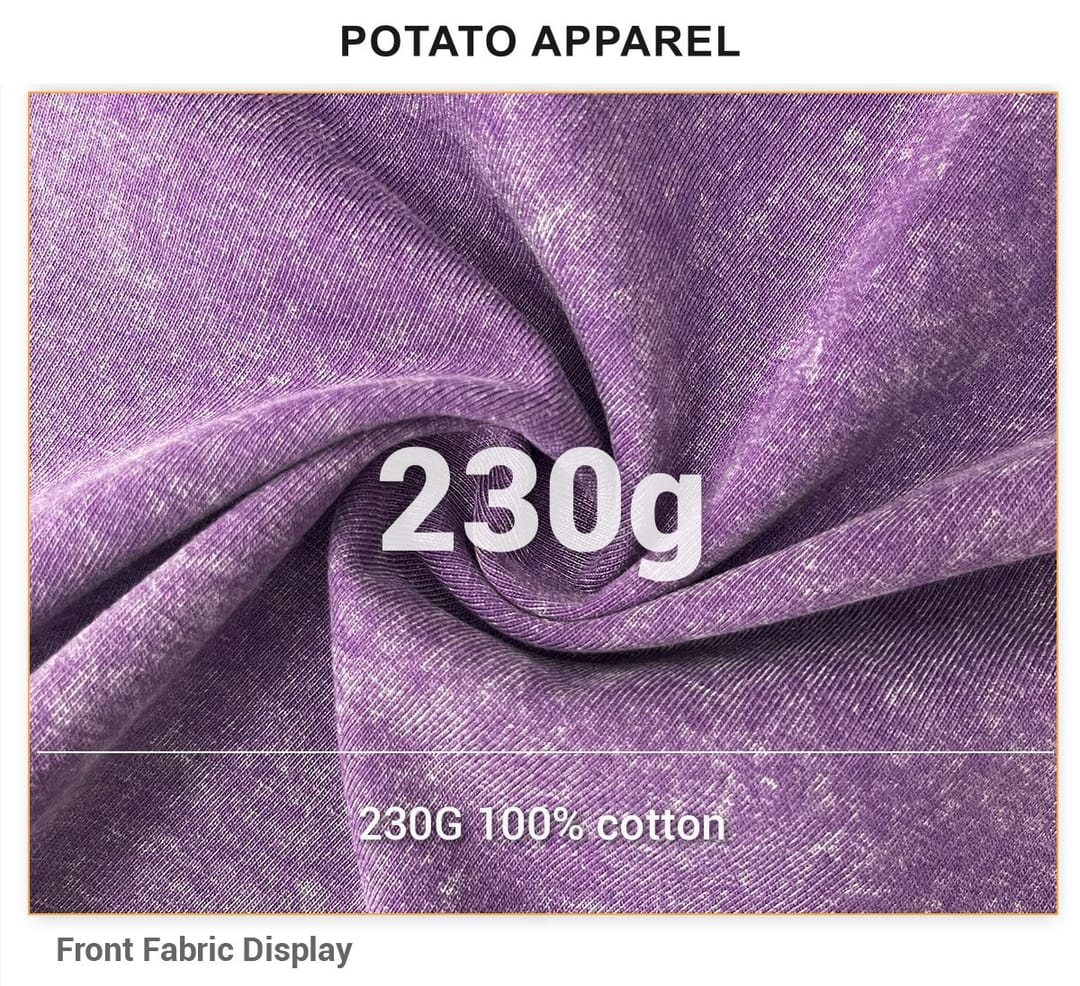 Acid Wash 230GSM Cotton Oversized T-shirt – detail 5