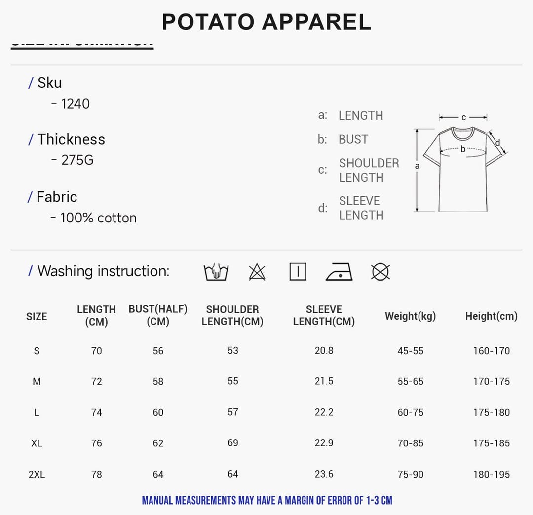 Acid Wash 275GSM Cotton Oversized T-Shirt – detail 2