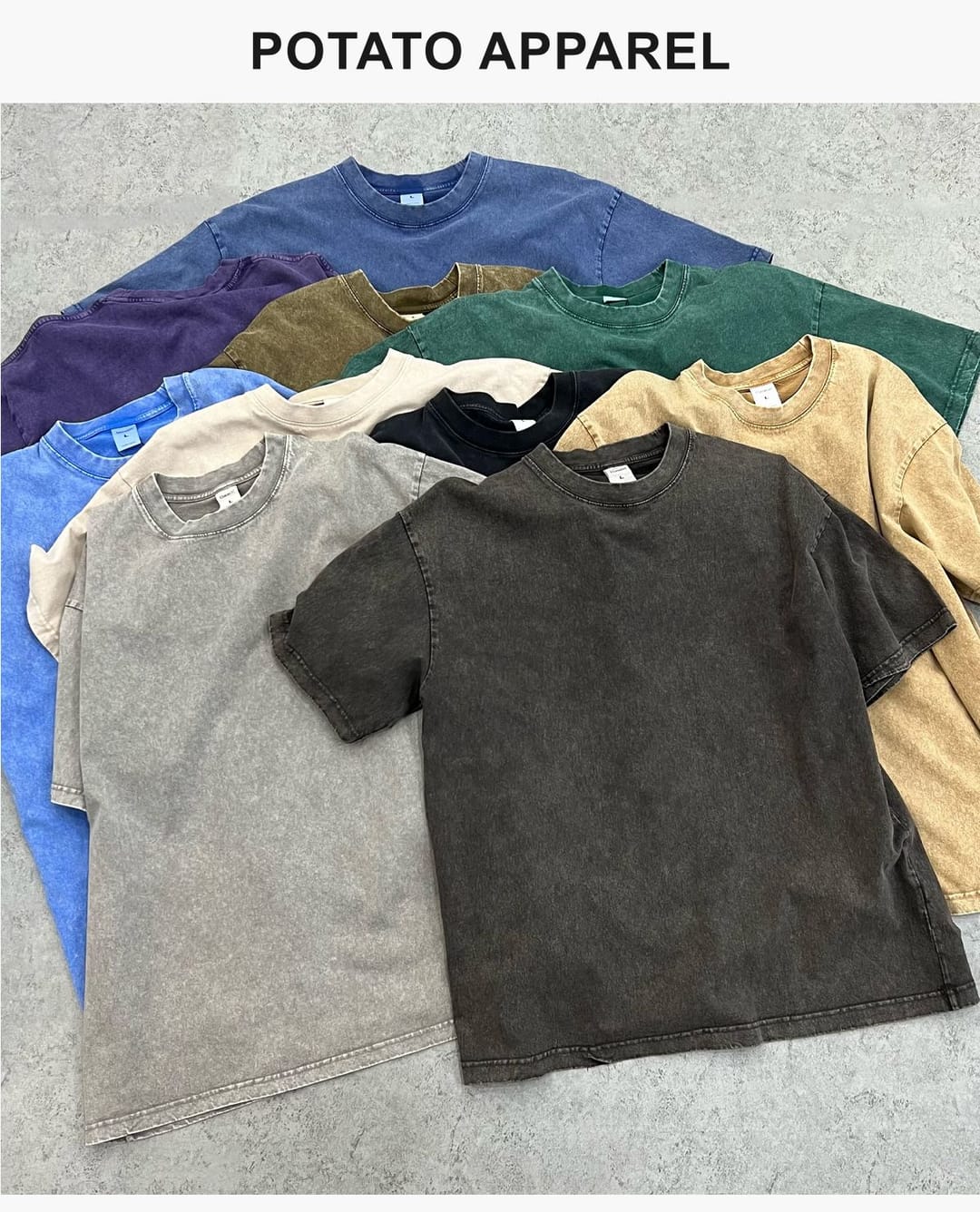 Acid Wash 275GSM Cotton Oversized T-Shirt – detail 8