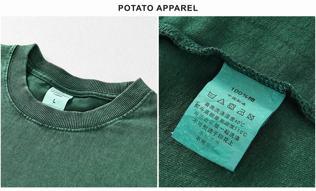 Acid Wash Cotton 250GSM Oversized Long Sleeve – detail 6