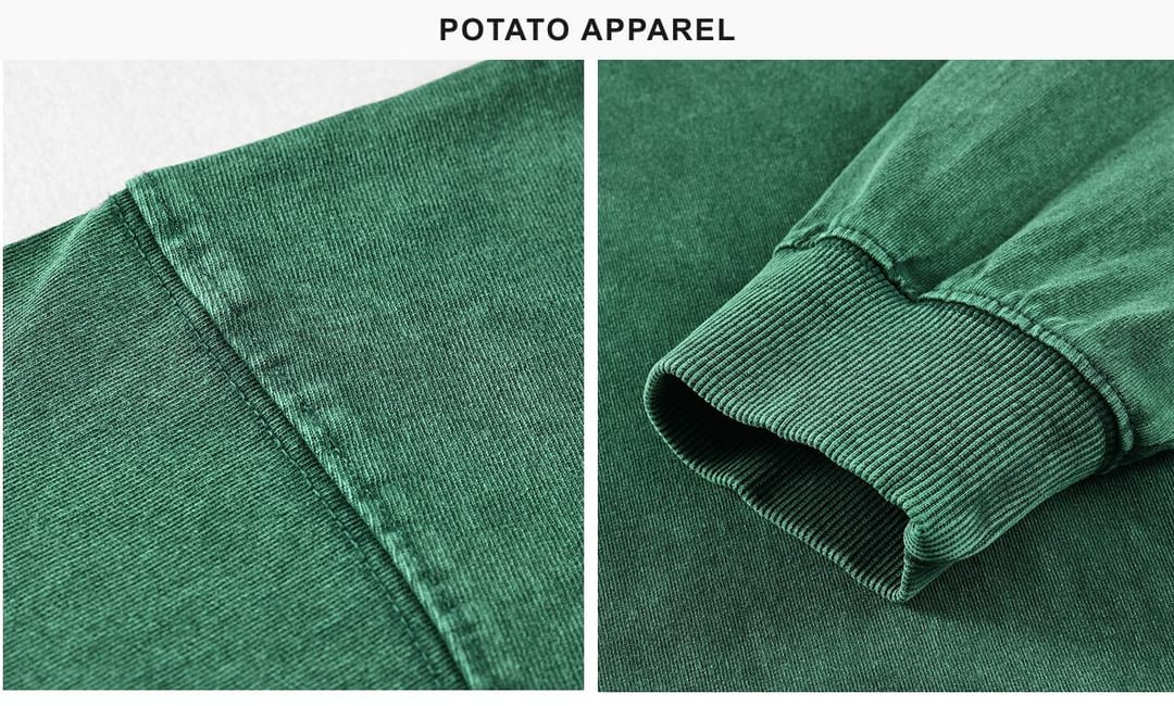 Acid Wash Cotton 250GSM Oversized Long Sleeve – detail 7