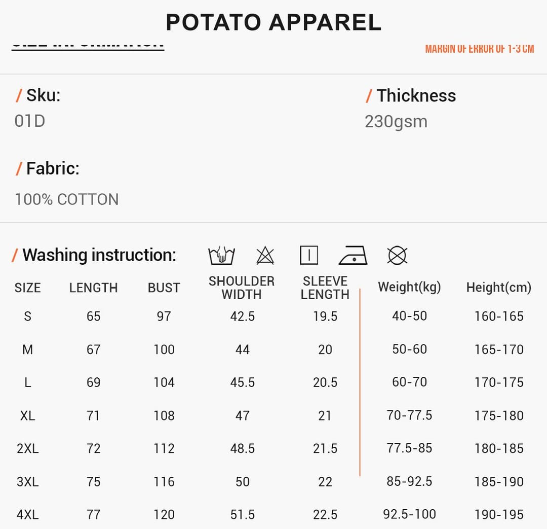 Basic Fit Pure Cotton T-Shirt 230Gsm – detail 2