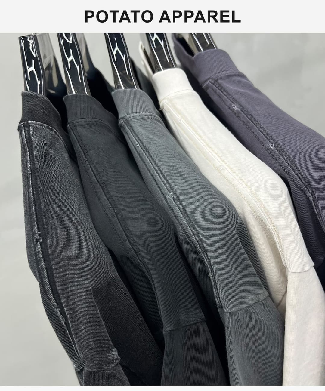 Boxy 270g Washed Distressed Hem Cotton T-Shirt – detail 13