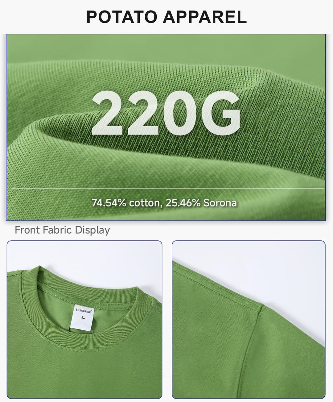 Boxy Cropped 220Gsm Sorona Cooling T-Shirt – detail 6