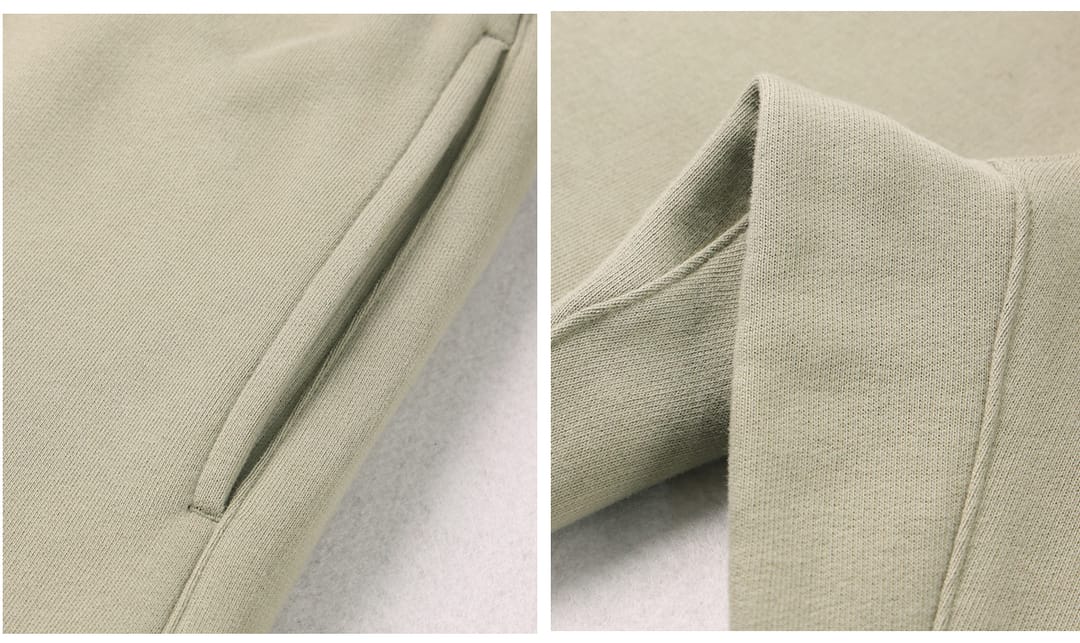 Brushed Fleece 365Gsm Solid wide-leg sweatpants – detail 6