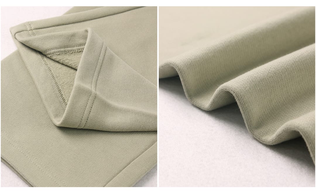 Brushed Fleece 365Gsm Solid wide-leg sweatpants – detail 7