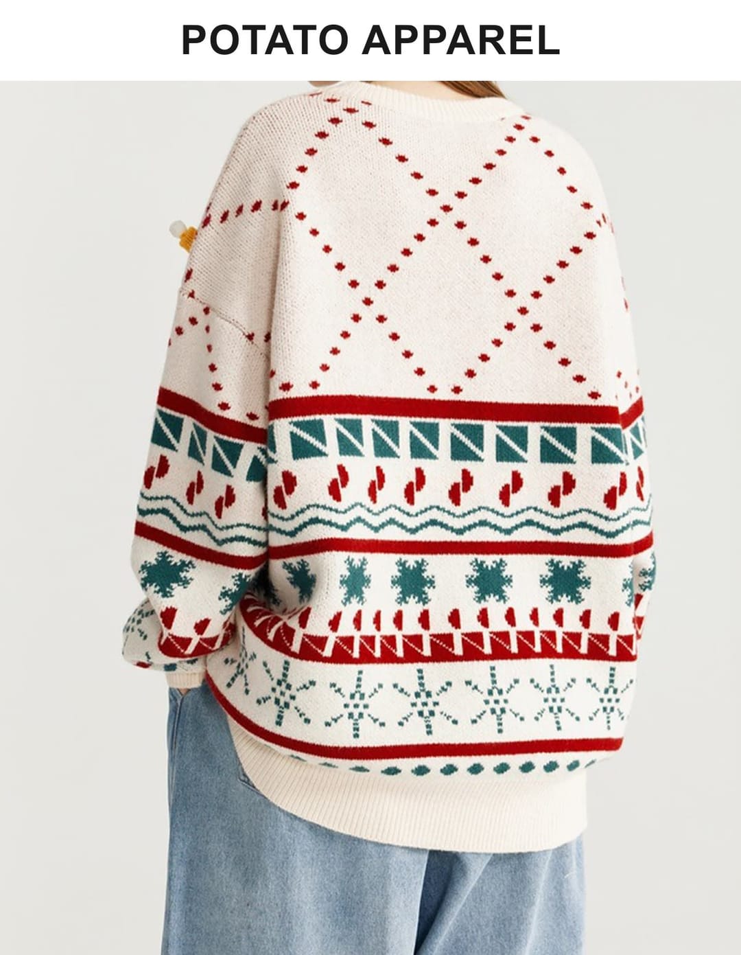 Christmas Collection Doll Pullover Sweater – detail 8
