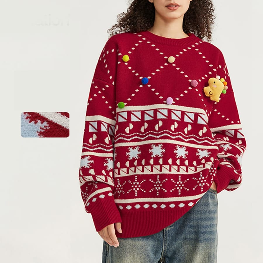 Christmas Collection Doll Pullover Sweater thumbnail 5
