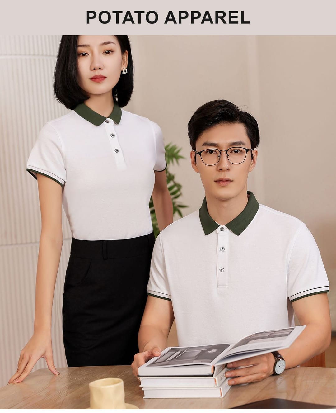 Color-Block 220gsm Unisex Slim Fit Polo with Slit – detail 10