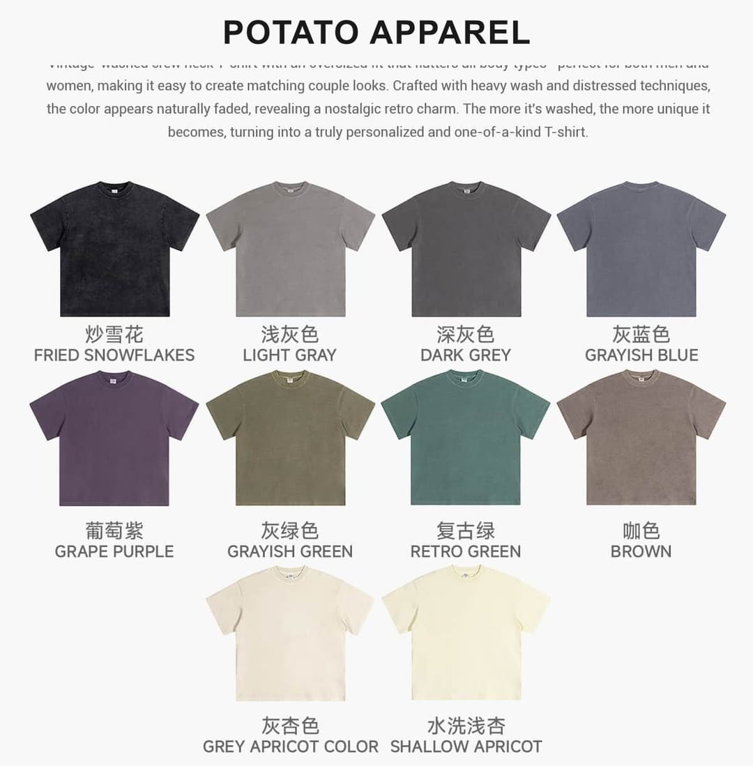 Cotton 200GSM Light Wash Oversized T-Shirt – detail 3
