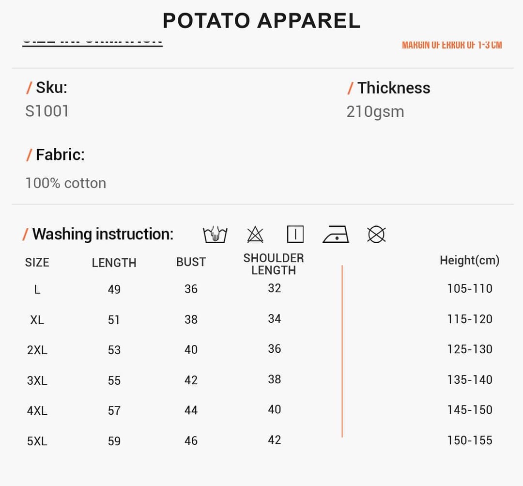 Cotton 210Gsm Kid’s Basic Fit T-Shirt – detail 2