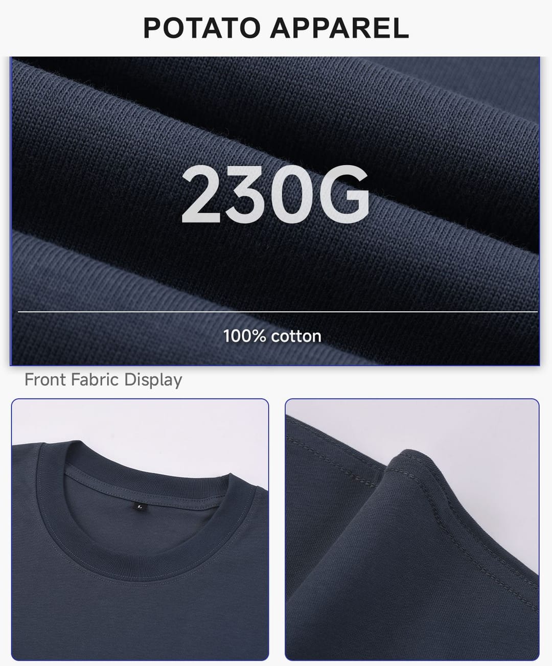 Cotton 230Gsm Cooling Oversized T-Shirt – detail 5