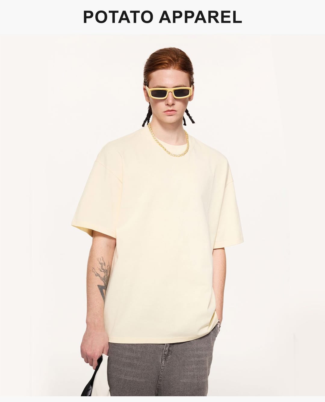 Cotton 230Gsm Cooling Oversized T-Shirt – detail 8