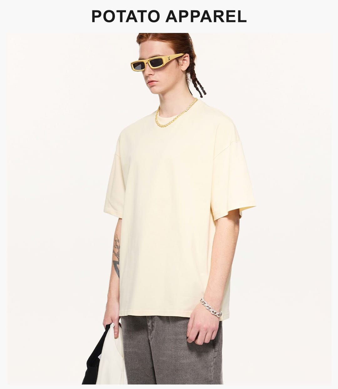 Cotton 230Gsm Cooling Oversized T-Shirt – detail 9