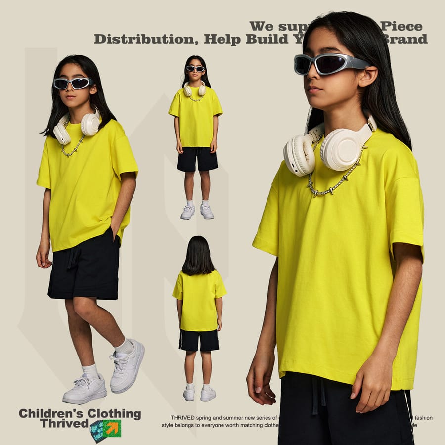 Cotton 230Gsm Kids’ Quick-Dry Cooling T-Shirt thumbnail 4