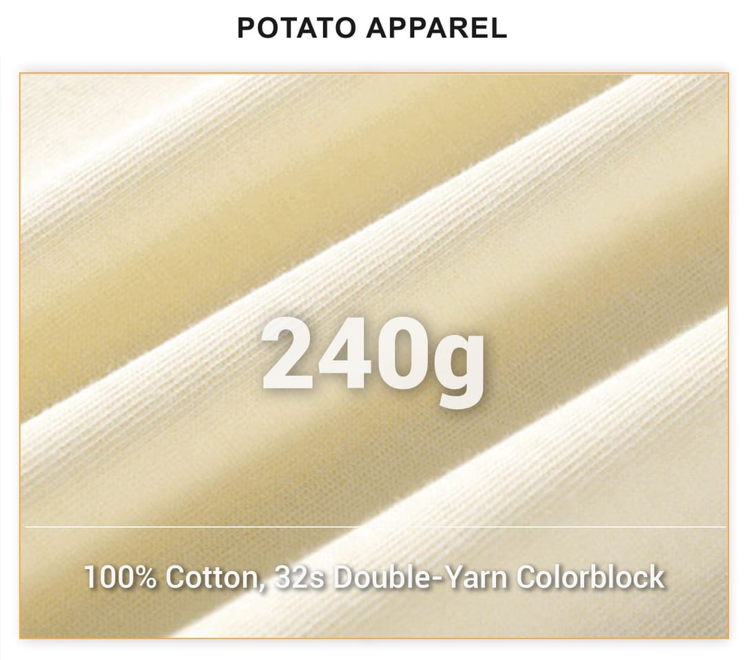 Cotton 240GSM Colorblock Oversize T-shirt – detail 5