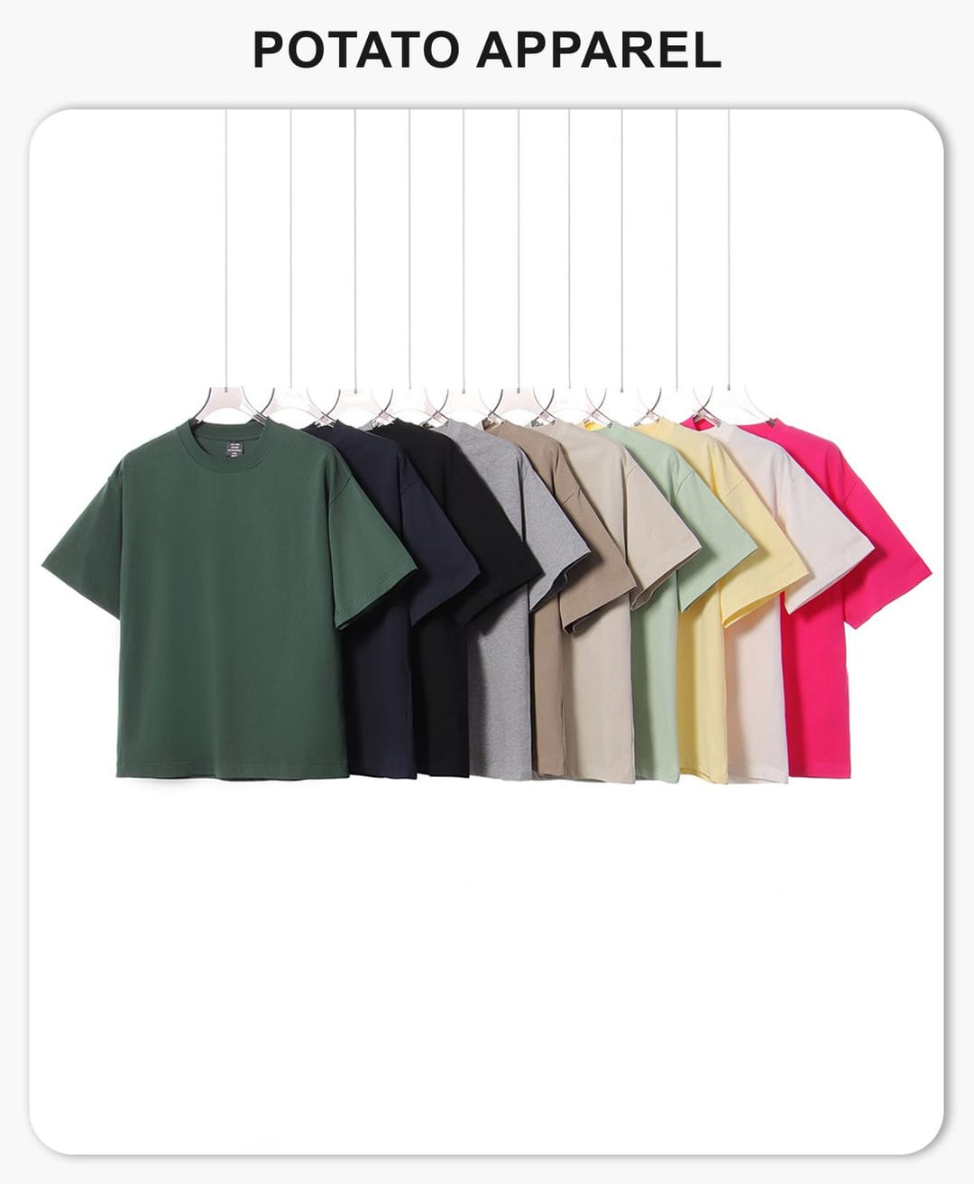 Cotton 250gsm Oversized Boxy Fit T-Shirt – detail 1