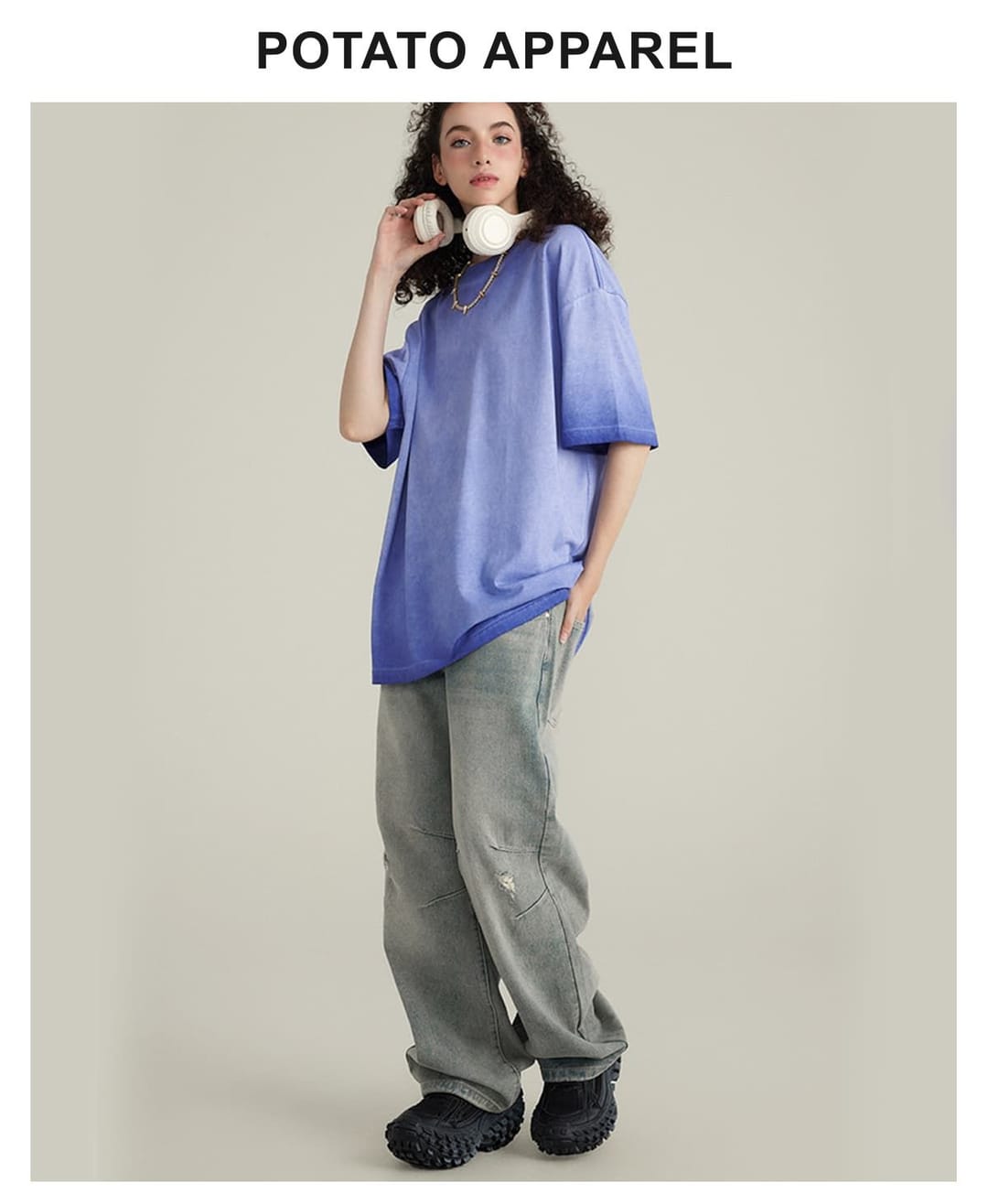 Cotton 255GSM Oversized Acid Wash T-Shirt – detail 11