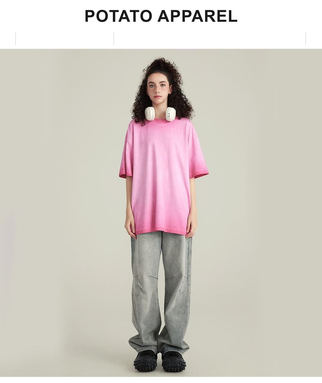 Cotton 255GSM Oversized Acid Wash T-Shirt – detail 7