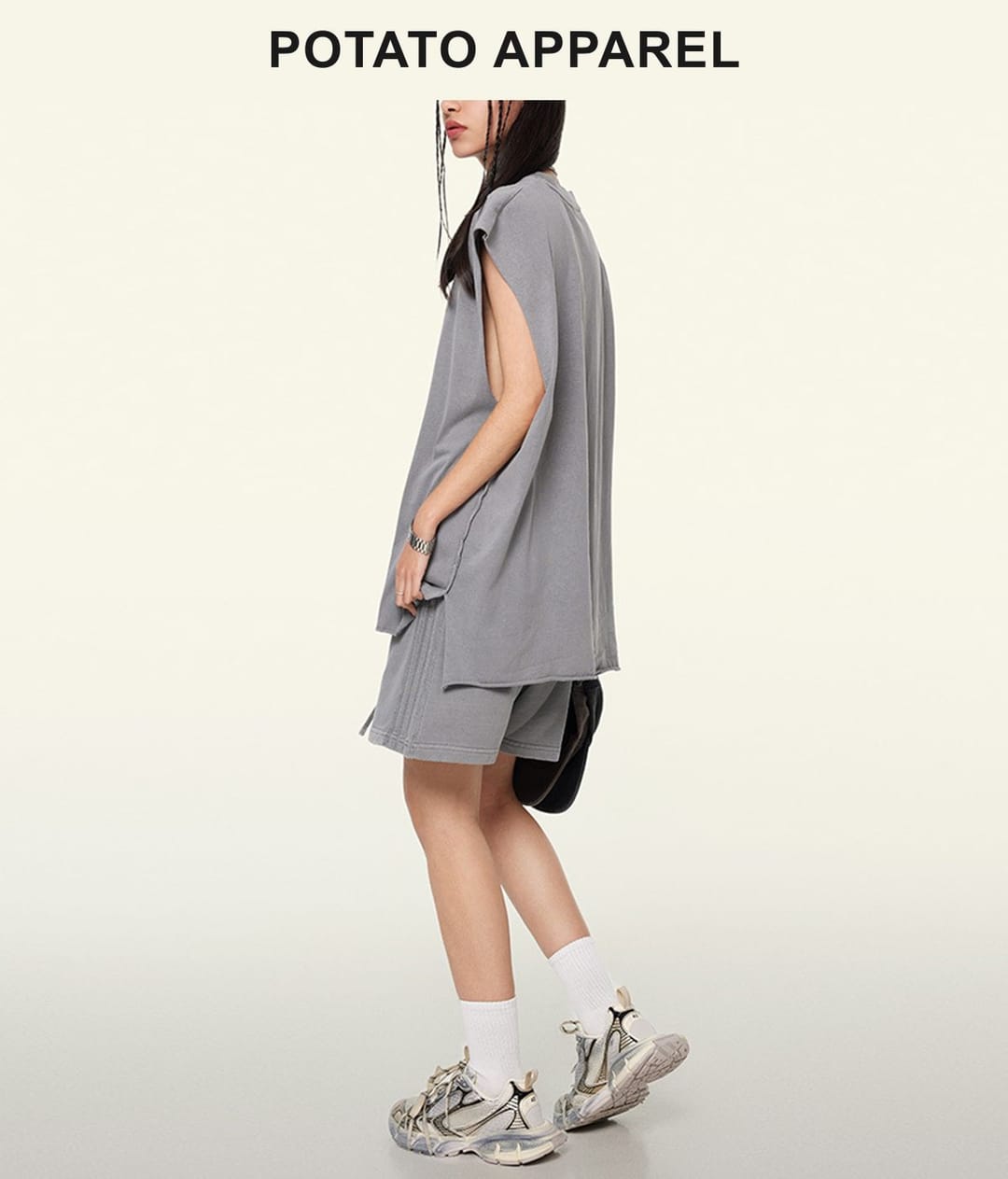 Cotton 270GSM Vintage Wash Raw Edge Hem Vest – detail 13