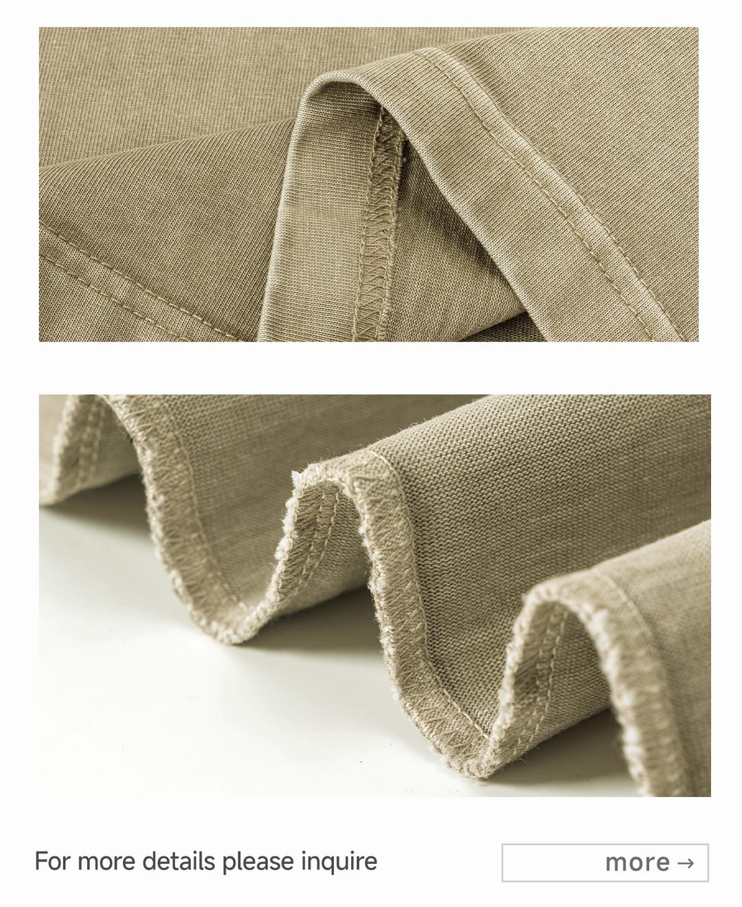 Cotton 310GSM Gradual Wash Vintage Vest – detail 7