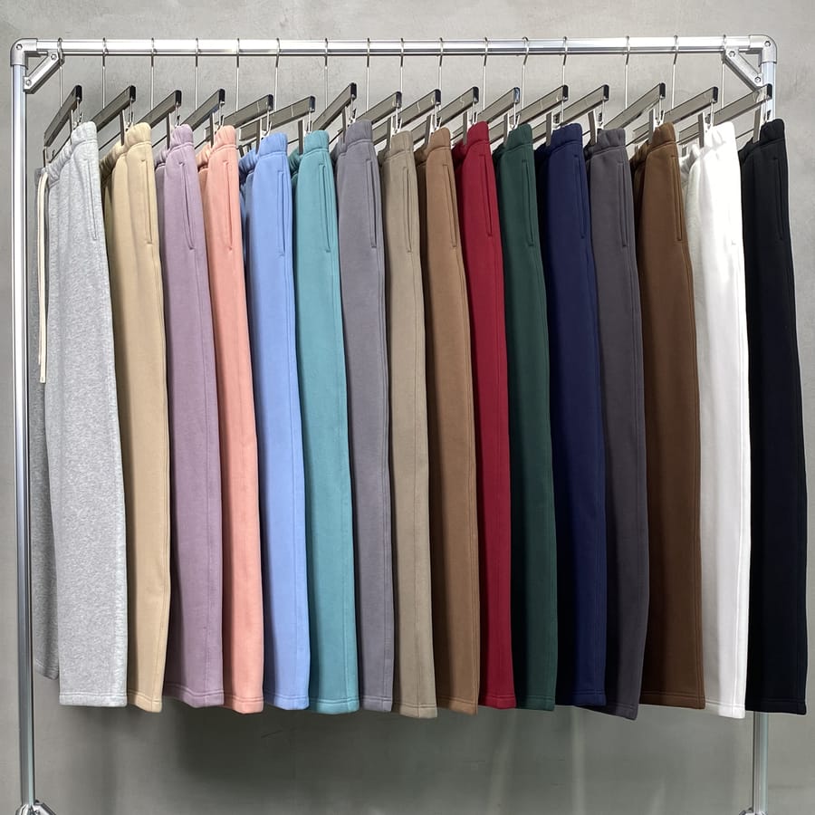 Cotton Fleece 350Gsm Straight Leg Sweatpants thumbnail 3