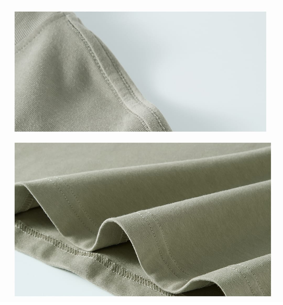 Cotton Long Sleeve 305Gsm solid Oversized T-shirt – detail 5
