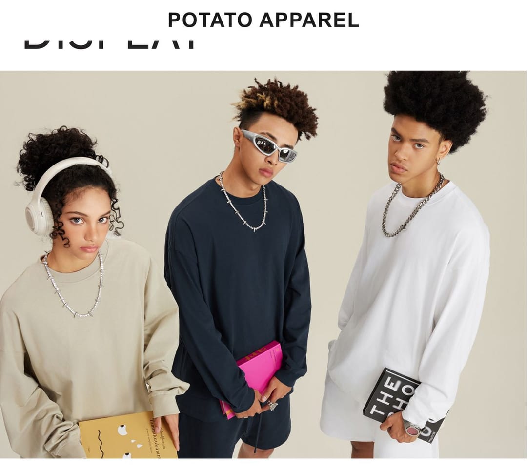 Cotton Long Sleeve 305Gsm solid Oversized T-shirt – detail 6