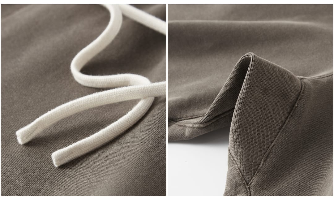 Cotton Terry 385GSM Washed Raw Edge Shorts – detail 7