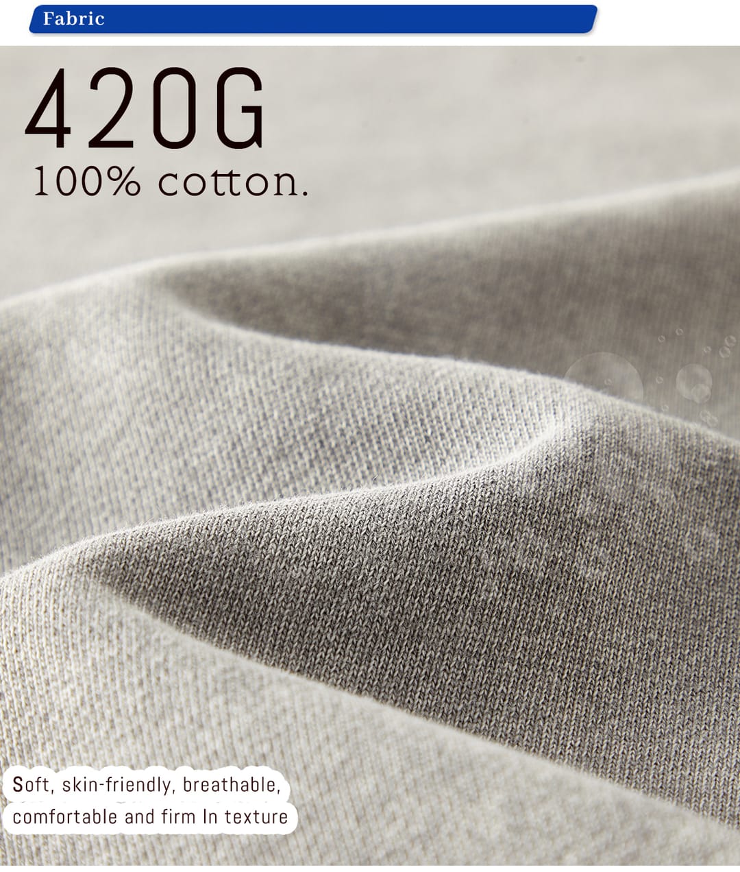 Cotton Terry 420Gsm Oversized Snow Wash Sweatshirt – detail 5